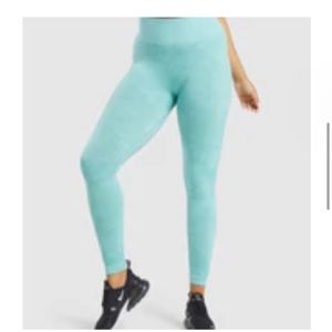 Gymshark Adapt Camo Seamless Leggings - Light Green Size XS